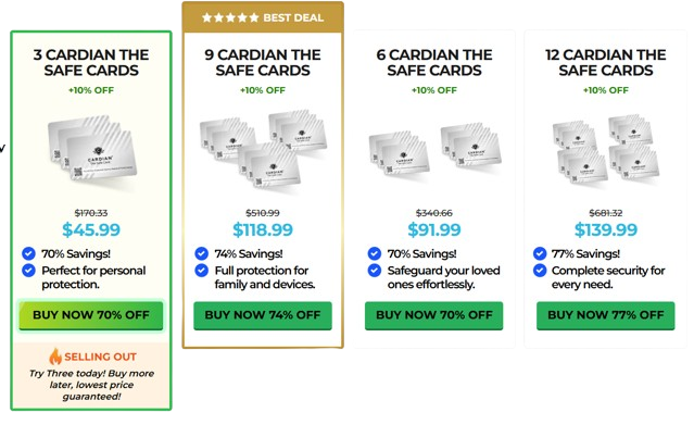 Cardian_The_Safecard_Price