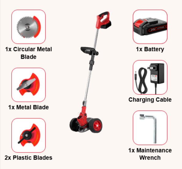 Wood Ranger Weed & Lawn Trimmer Included